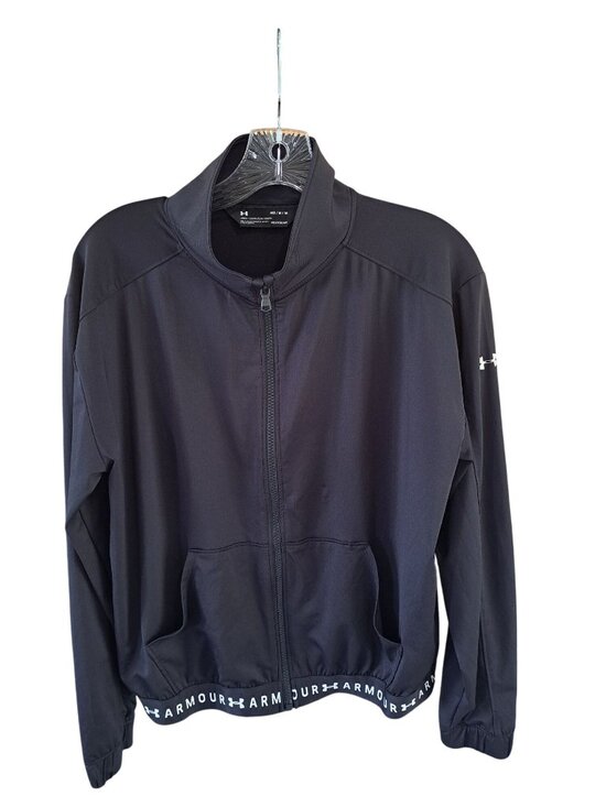 Under Armour Jackets & Blazers - Under Armour HeatGear Womens Full-Zip Track Jacket M Black Performance Mesh